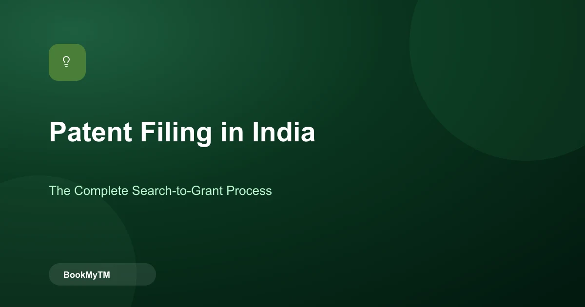 Patent Filing in India: The Complete Search-to-Grant Process Explained
