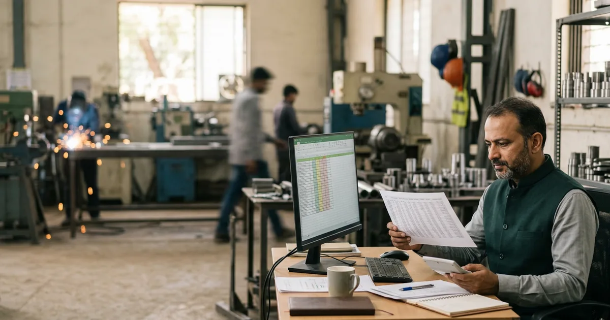Small business owner weighing the cost and return of ISO 9001 certification