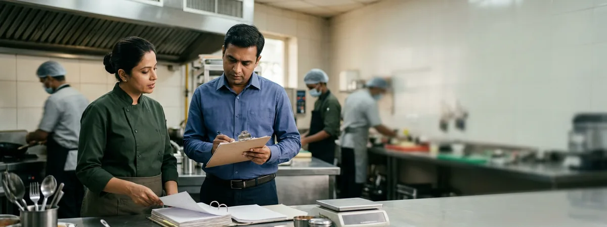 Food business preparing for FSSAI licence registration