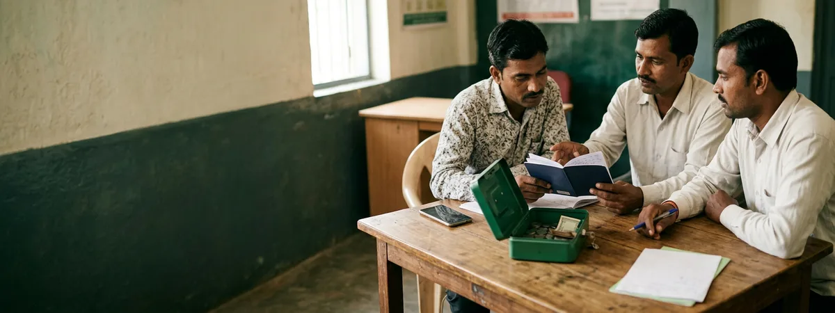 Community members pooling savings through a Nidhi company