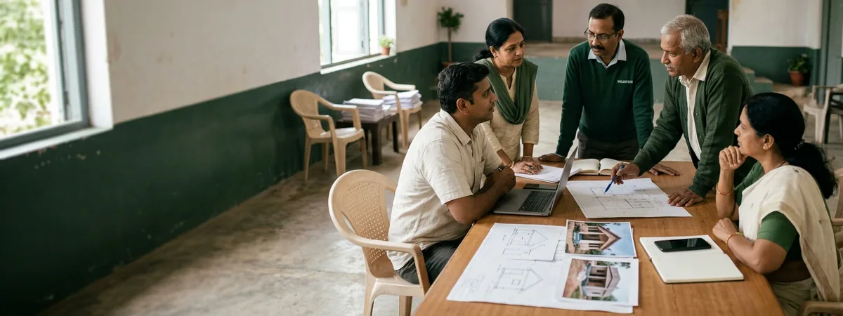 Non-profit team registering a Section 8 company in India