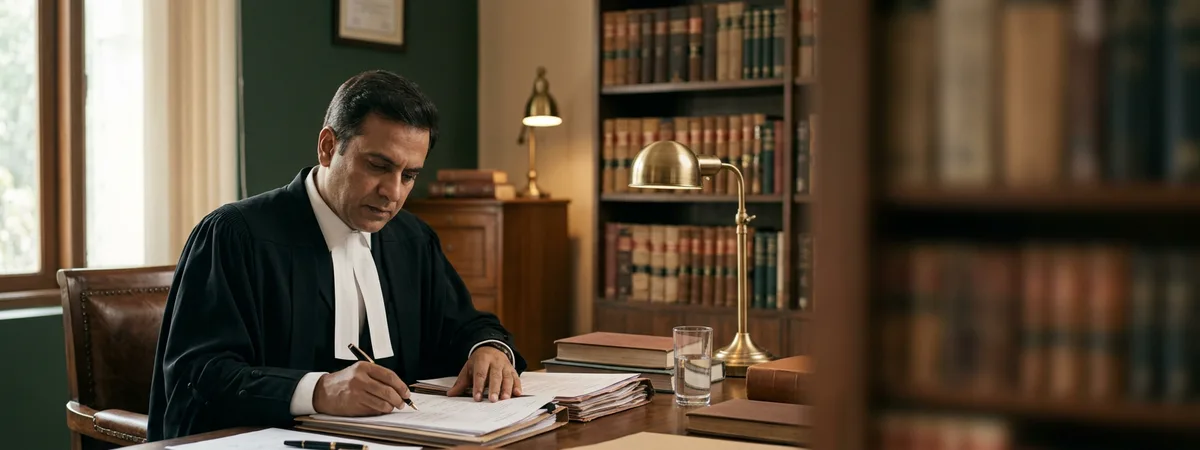 Advocate preparing for a trademark show cause hearing
